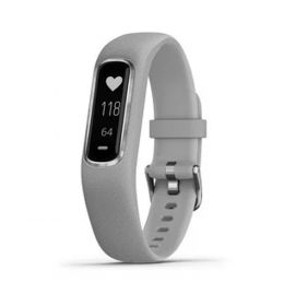 Garmin - Pulsera de actividad vívosmart 4 - negro y plata - 753759205126-Gris